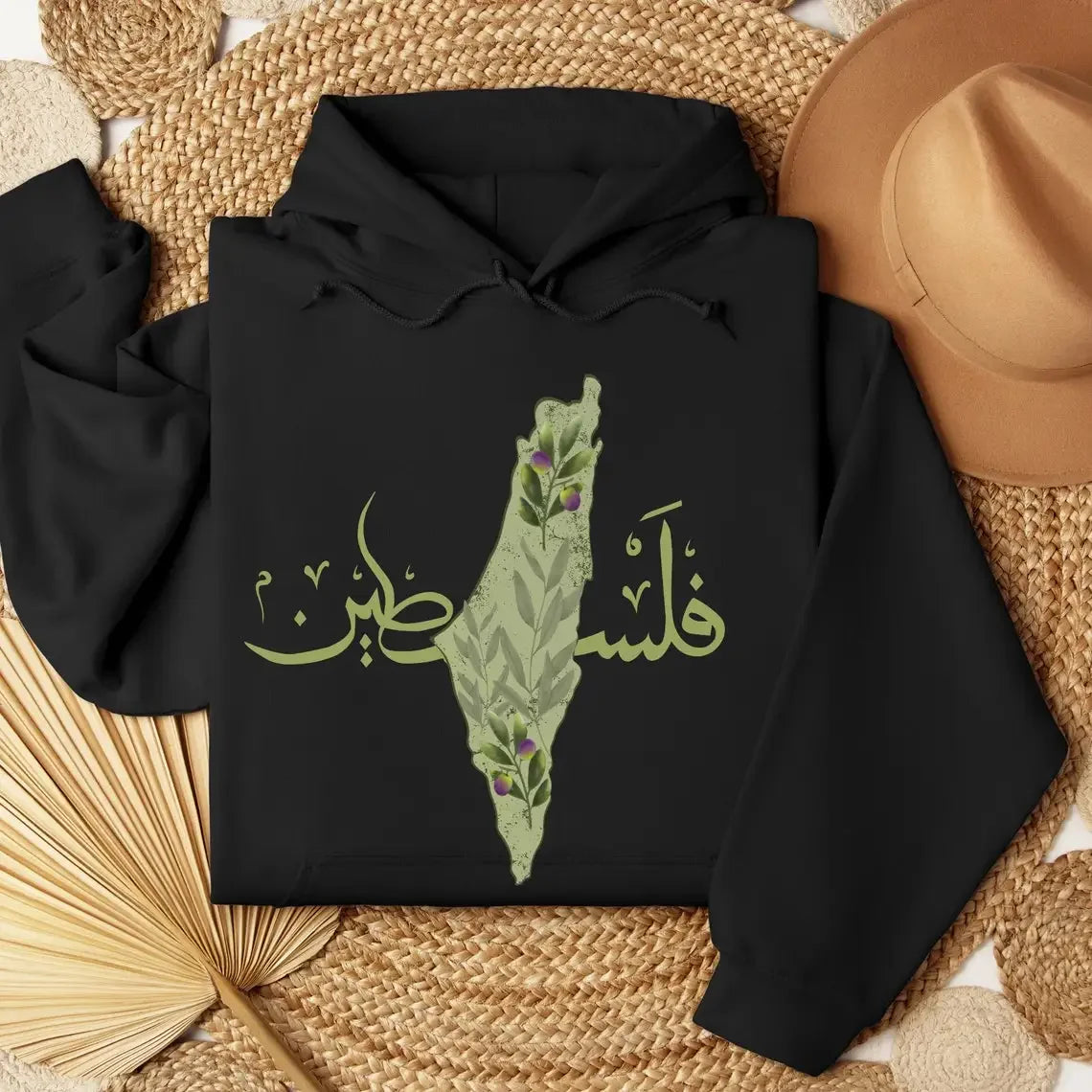 Pull noir & vert Palestine