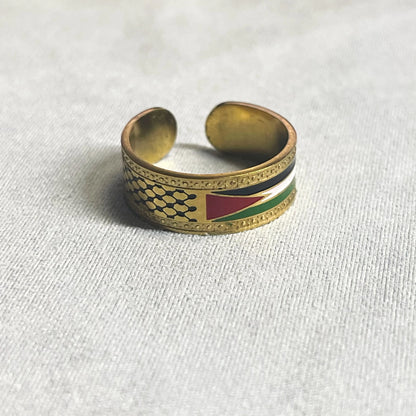 Bague drapeau Palestine