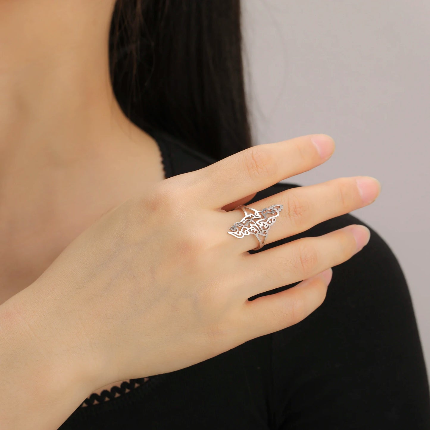 Bague simple ( carte ) Palestine
