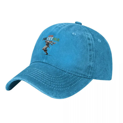 Casquette beige écusson Palestine