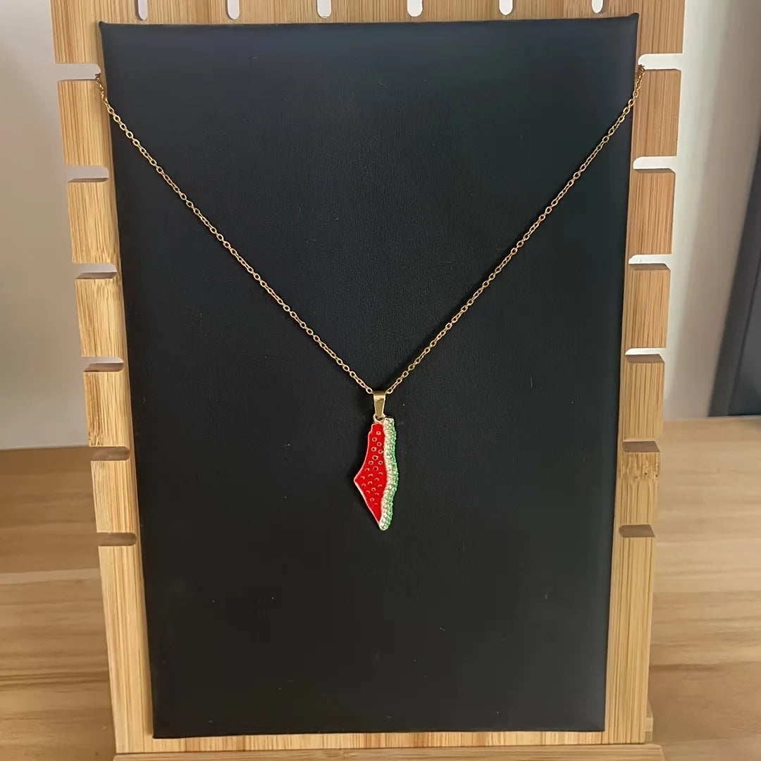 Collier pastèque Palestine