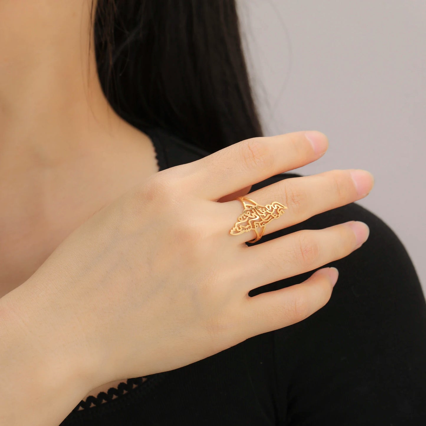 Bague simple ( carte ) Palestine