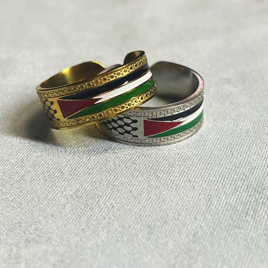 Bague drapeau Palestine