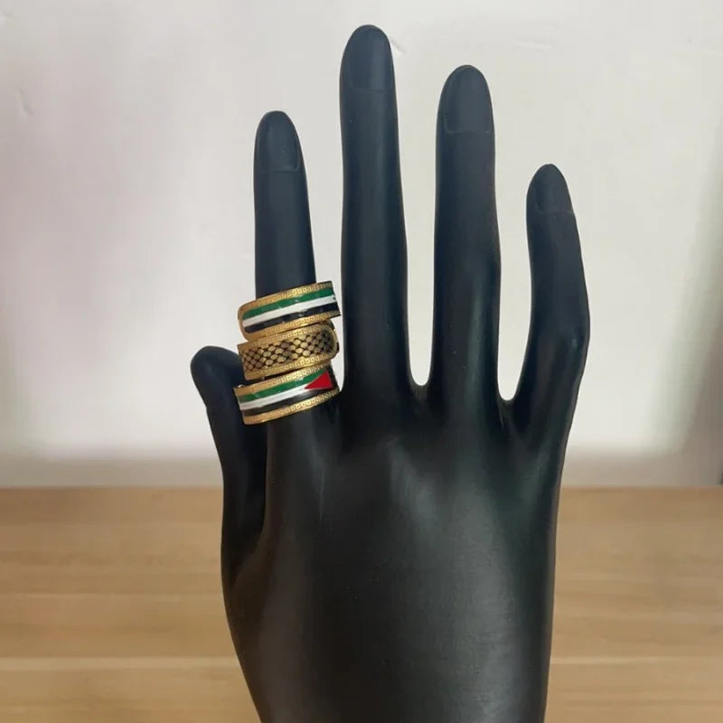 Bague drapeau Palestine