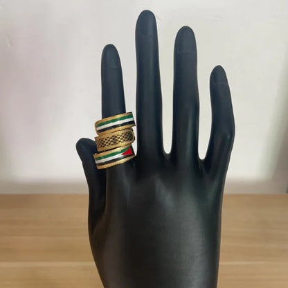 Bague drapeau Palestine
