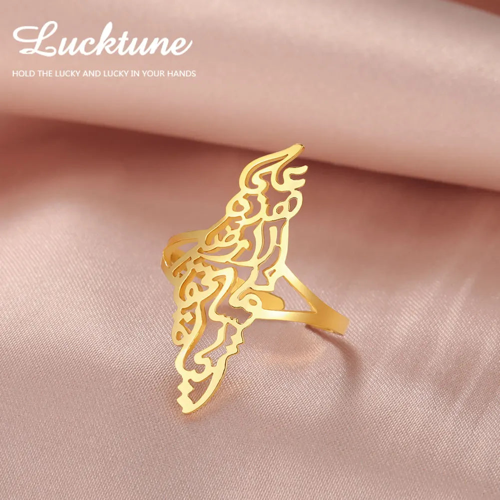 Bague simple ( carte ) Palestine
