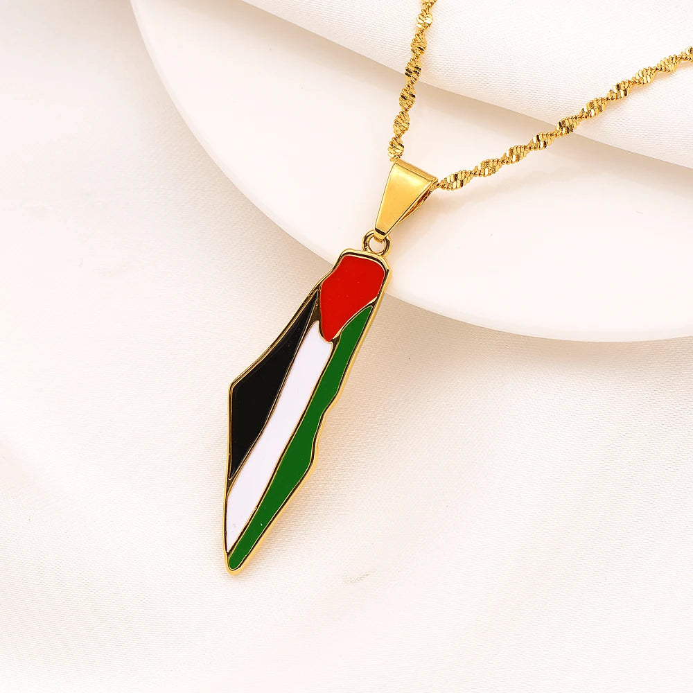 Collier drapeau Palestine