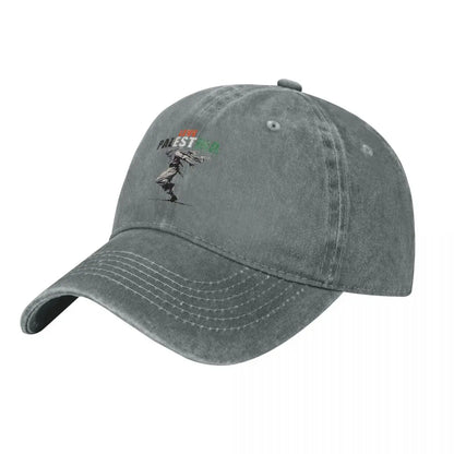 Casquette beige écusson Palestine