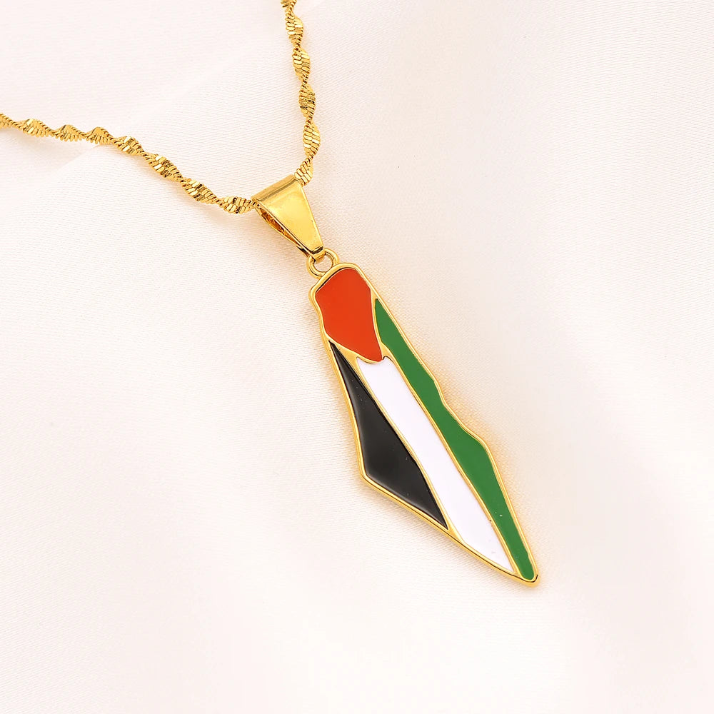 Collier drapeau Palestine